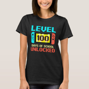 Camiseta Nível 100 Dias De Jogo De Jogador Desbloqueado Da