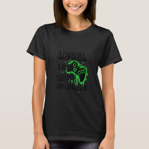 Camiseta Nível 100 Dias De Jogo De Jogador Desbloqueado Da