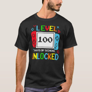 Camiseta Nível 100 Dias De Jogo De Videos games Desbloquead
