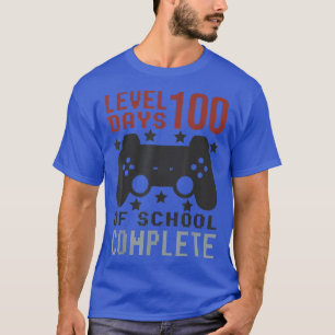 Camiseta Nível 100 Dias De Videos games Completos Da Escola