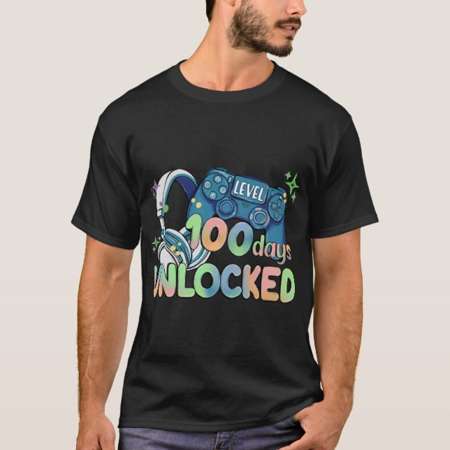 Camiseta Nível 100 Dias Desbloqueados (Frente)