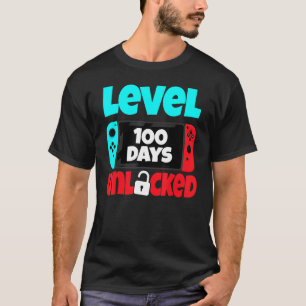 Camiseta Nível 100 dias Videos games desbloqueados Gamer 10