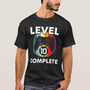 Camiseta Nível 10 Completar 10 Anos Casamento De Aniversári