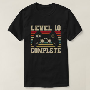 Camiseta Nível 10 Completo 10º Aniversário Gamer de Vídeo