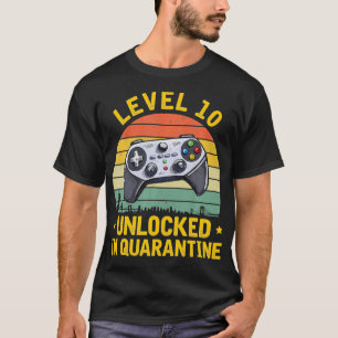 Camiseta Nível 10 Vídeo Gamer 10º aniversário de 2010 Q