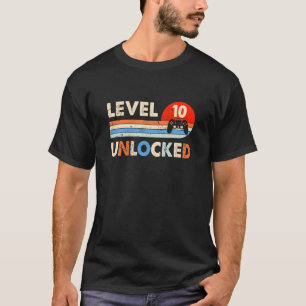 Camiseta Nível 10 Vídeo Jogador Desbloqueado Retroativo 1