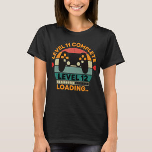 Camiseta Nível 11 11 de carregamento Nível 12 Casamento An