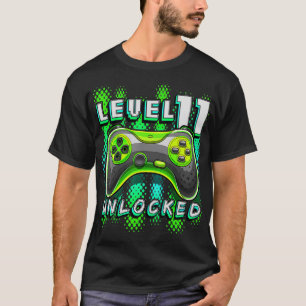 Camiseta Nível 11 11 de jogos de vídeo desbloqueados Aniv