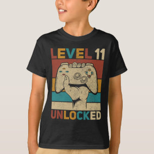 Camiseta Nível 11 Desbloqueado 11 de Cabines para Meninos d