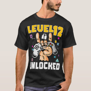 Camiseta Nível 12 12 de jogos incríveis desbloqueados