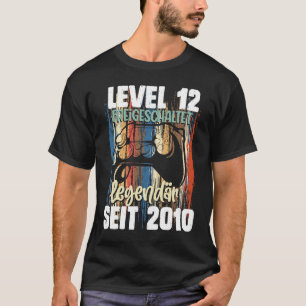 Camiseta Nível 12 Anos Aniversário Jogador Desde 2010
