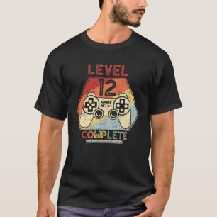 Camiseta Nível 12 Completo 12 de Aniversário do Video Gamer