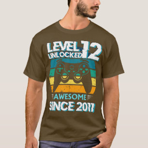 Camiseta Nível 12 Espetacular Jogador de Aniversário do 12
