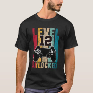 Camiseta Nível 12 Jogos de 12 de 12 jogadores desbloqueados