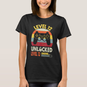 Camiseta Nível 12 Nível 13 Sem Bloqueio Carregando Nascimen