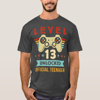 Camiseta Nível 13 13 de Adolescente Oficial Desbloqueado An