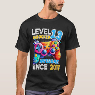 Camiseta Nível 13 13 de jogos de vídeo desbloqueados Aniver