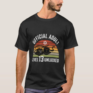 Camiseta Nível 13 13 oficial destravado Bar judeu Mitzvah