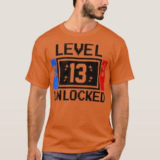 Camiseta Nível 13 Aniversário Boys 13 Anos Videos games G