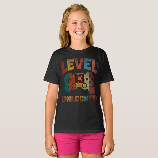 CAMISETA NÍVEL 13 DESBLOQUEADO (Frente Completa)