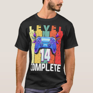 Camiseta Nível 14 14 de Annivers de 14 de Ano de Aniversári