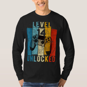 Camiseta Nível 14 Vídeo Gamer 14 Anos 14 Bir