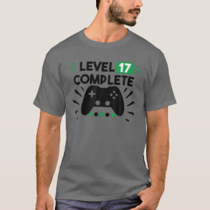 Camiseta Nível 17 Consola de Jogos de Tee CompleteGame 17