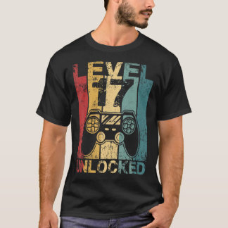 Camiseta Nível 17 Desbloqueado Incrível 2005 Vídeo Game 17t