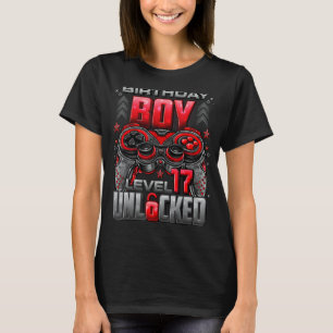 Camiseta Nível 17 Desbloqueado Incrível Desde 2005 17º Aniv
