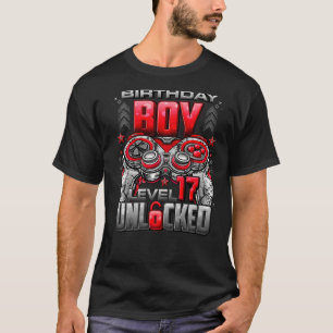 Camiseta Nível 17 Desbloqueado Incrível Desde 2005 17º Aniv