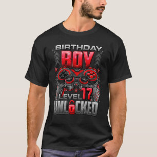Camiseta Nível 17 Desbloqueado Incrível Desde 2005 17º Aniv