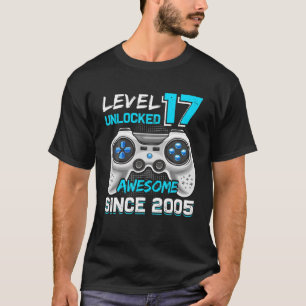 Camiseta Nível 17 Espetacular 2005 Vídeo Gamer 17Th Bd