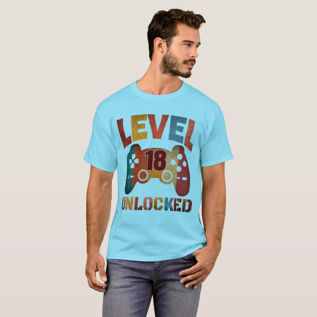 Camiseta NÍVEL 18 DESBLOQUEADO (Frente Completa)