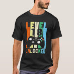 Camiseta Nível 18 Desbloqueado 18Th Gamer Birthday Gift T<br><div class="desc">Se você está procurando por camiseta de aniversário de 18 anos, camisa engraçada para qualquer criança de 18 anos, presentes de aniversário de 18 para mulheres e homens, decorações de aniversário de 18 anos, ideias de presentes de aniversário de 18 excelentes, suprimentos de festa de aniversário de 18 anos, então...</div>