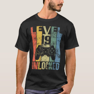 Camiseta Nível 19 Desbloqueado 19º Aniversário Para Jogador