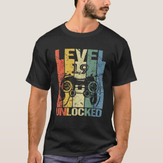 Camiseta Nível 19 Desbloqueado Incrível 2003 Vídeo Game 19.