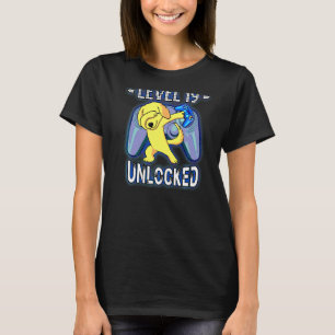 Camiseta Nível 19 Retirador de Ouro Dab Desbloqueado Gamer 