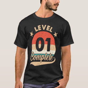 Camiseta Nível 1 Concluir 11 ruas de aniversário de casamen