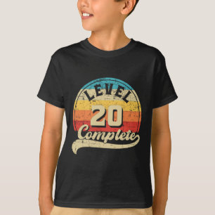Camiseta Nível 20 20 de Casamento de Jogadores Completos An