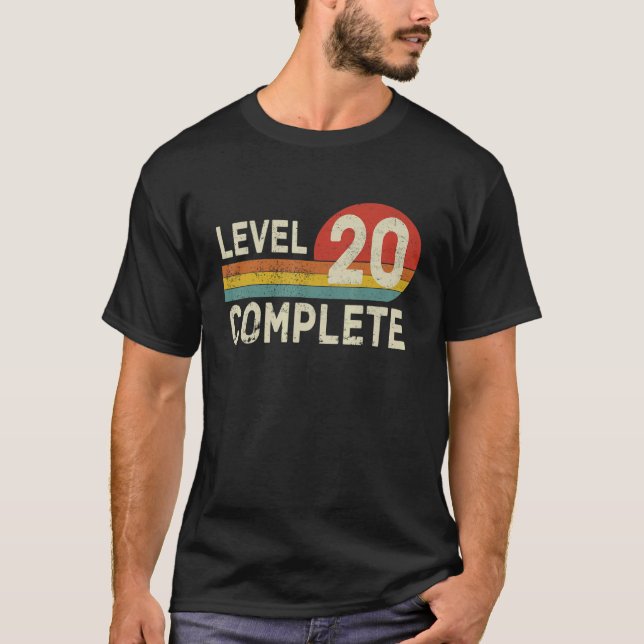 Camiseta Nível 20 Casal de jogadores de vídeo retrorreflect (Frente)