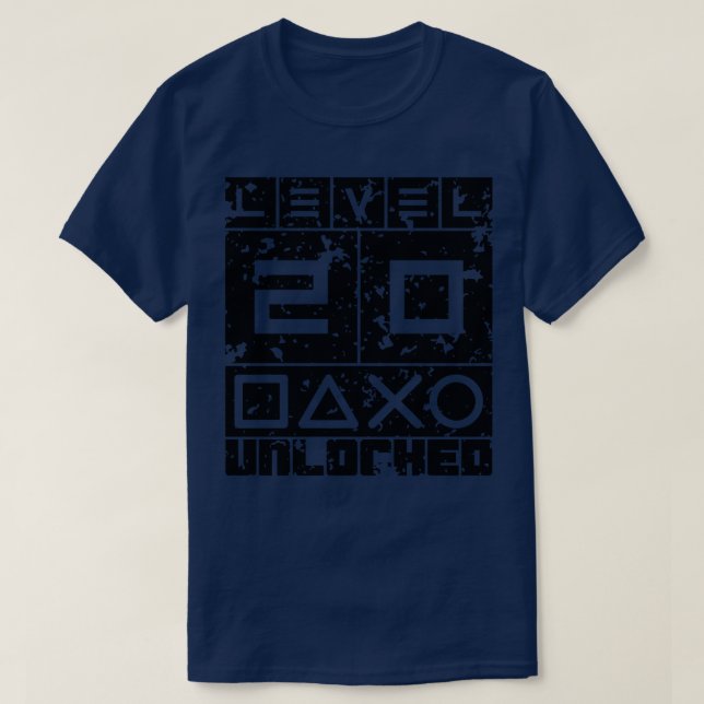 Camiseta Nível 20 desbloqueado (Frente do Design)