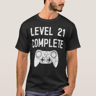Camiseta Nível 21 Completa Presente De Jogador De Anivers