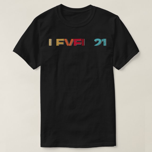 Camiseta Nível 21 Desbloqueado Incrível Desde o aniversário (Frente do Design)