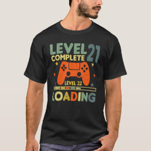 Camiseta Nível 21 Nível 22 de carregamento aniversário de 2