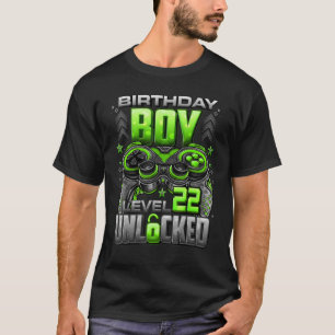 Camiseta Nível 22 Desbloqueado Incrível Desde 2000 22º Aniv