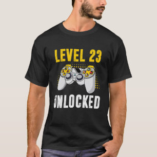 Camiseta Nível 23 Presentes De 23 Anos De Aniversário Desbl