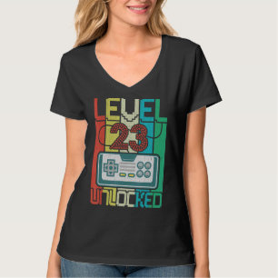 Camiseta Nível 23 Vídeo Gamer 23º Aniversário