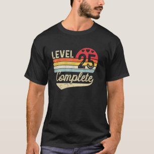 Camiseta Nível 25 Completo Aniversário de 25 Anos de Casame