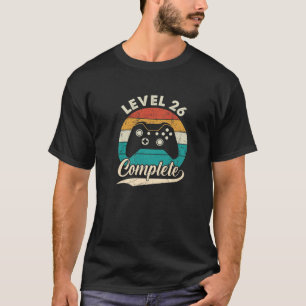 Camiseta Nível 26 Concluído - 26º Aniversário De Casamento