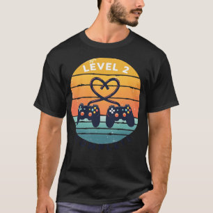 Camiseta Nível 2 Concluído - 2º aniversário de casamento Pr